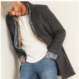 Old Navy three-button top coat in gray!